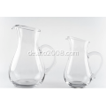 Clear Glass Pitcher Decanter mit Abziehbild